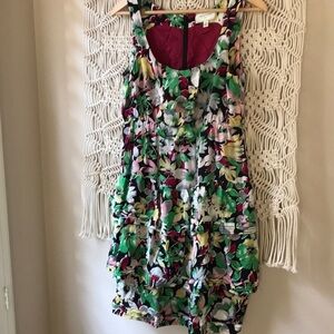 Moulinette Soeurs ruffled anthropology silk dress sz 4